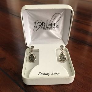 NEW marcasite drop earrings